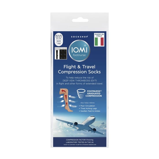 1 Pack Mens 18 mmHg Graduated Compression Flight Socks for DVT - Image 2
