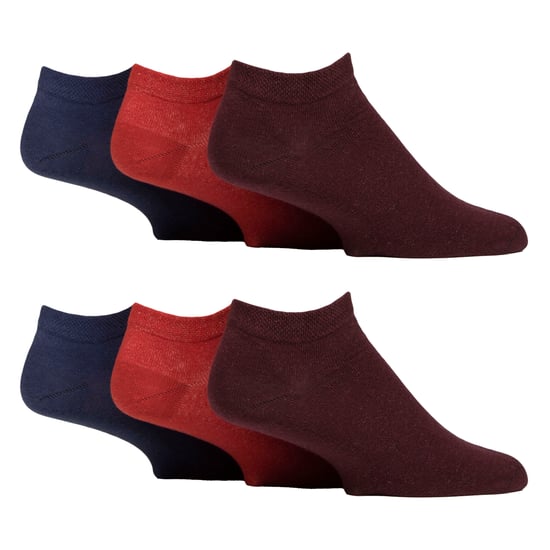6 Pack Mens Diabetic Trainer Socks | Loose Top Wide Ankle Socks - Image 1