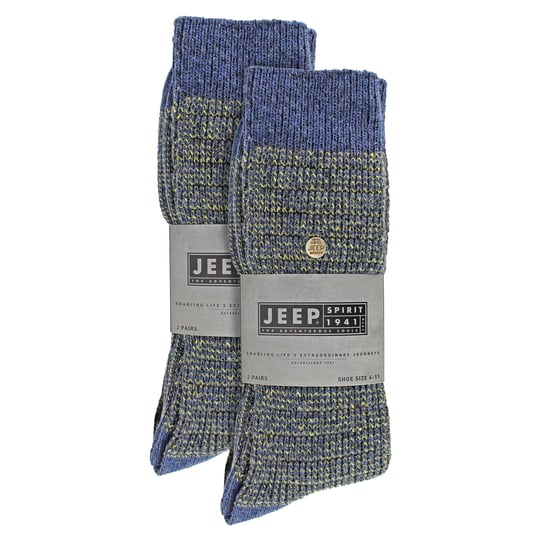 4 Pack Mens Cotton Dress Socks | Spirit Square Knit Socks - Image 2