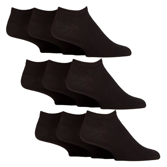 9 Pack Mens Diabetic Trainer Socks, Swollen Feet Wide Ankle Socks - Image 1