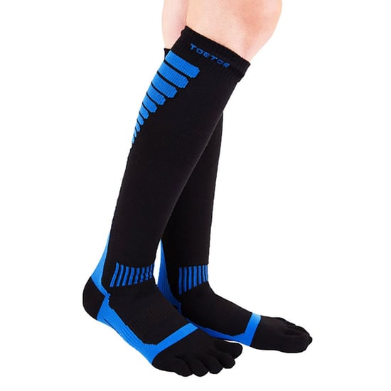 Compression Knee-High Toe Socks - Unisex 1 Pack Sports Toe Socks - Image 3