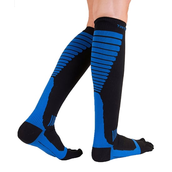 Compression Knee-High Toe Socks - Unisex 1 Pack Sports Toe Socks - Image 4