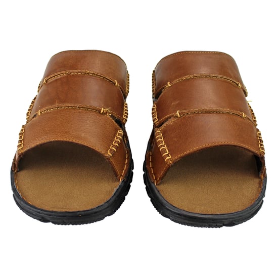 Herr Sommar Strand Läder Slip-On Tofflor - Image 5