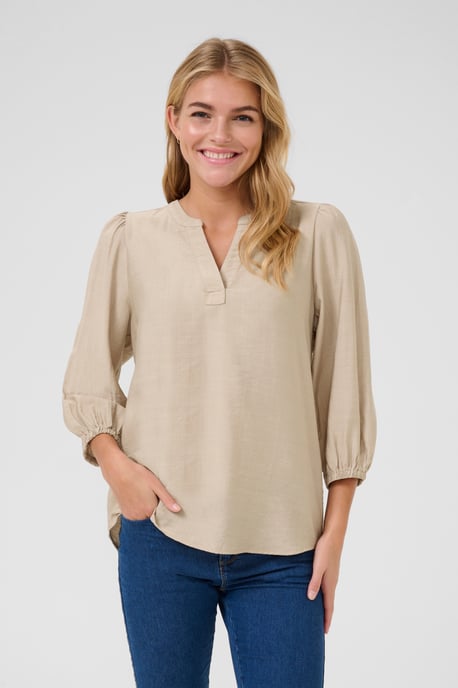 Blouse with long sleeve Regular fit - Image 3