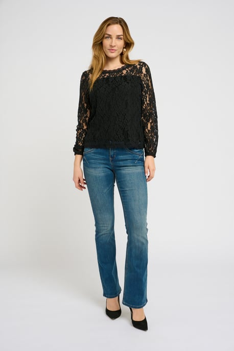 Blouse with short sleeve Regular fit - Image 2