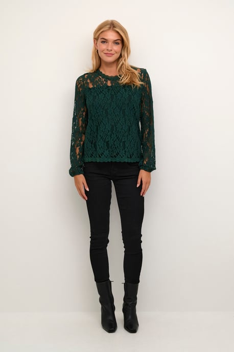 Blouse with short sleeve Regular fit - Image 1