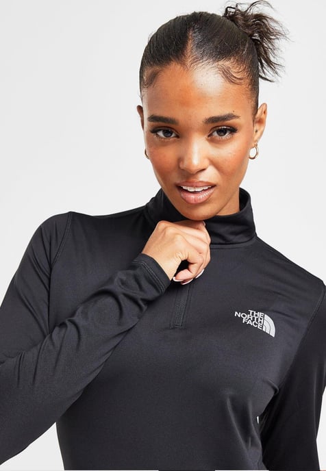 The North Face Womens Never Stop Exploring 1/4 Zip Long Sleeve Shirt in Black - Image 3