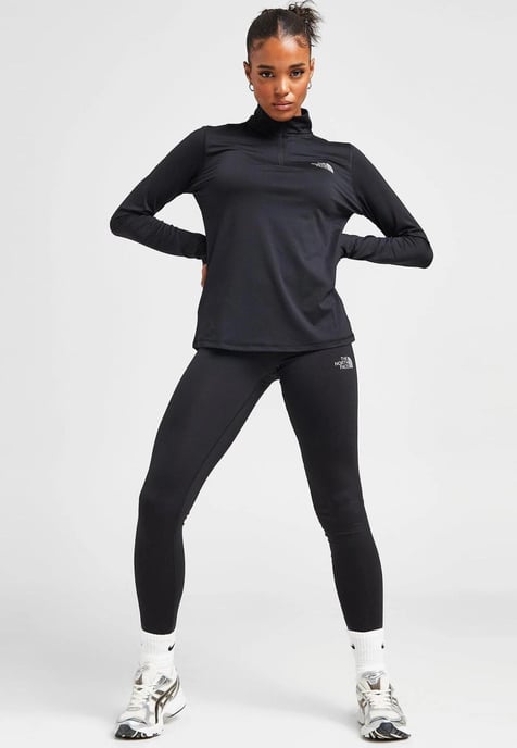 The North Face Womens Never Stop Exploring 1/4 Zip Long Sleeve Shirt in Black - Image 4