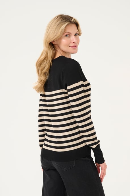 Pullover Regular fit black offwhite - Image 3