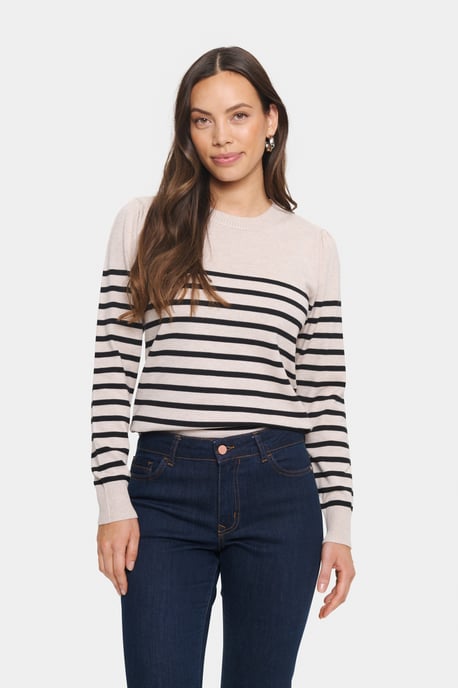Pullover Regular fit black offwhite - Image 4