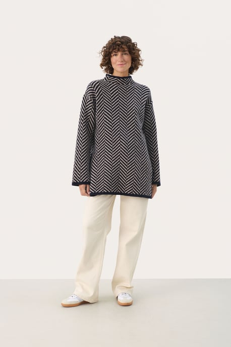 Pullover Oversize fit navy - Image 1