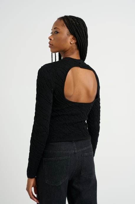 Pullover Slim fit black - Image 3