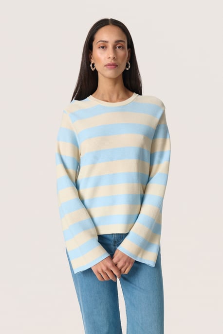 Pullover Loose fit blue white - Image 2