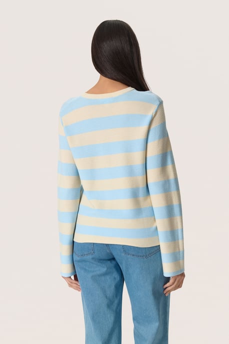 Pullover Loose fit blue white - Image 3