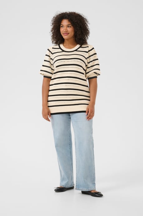 Pullover Regular fit black offwhite - Image 1