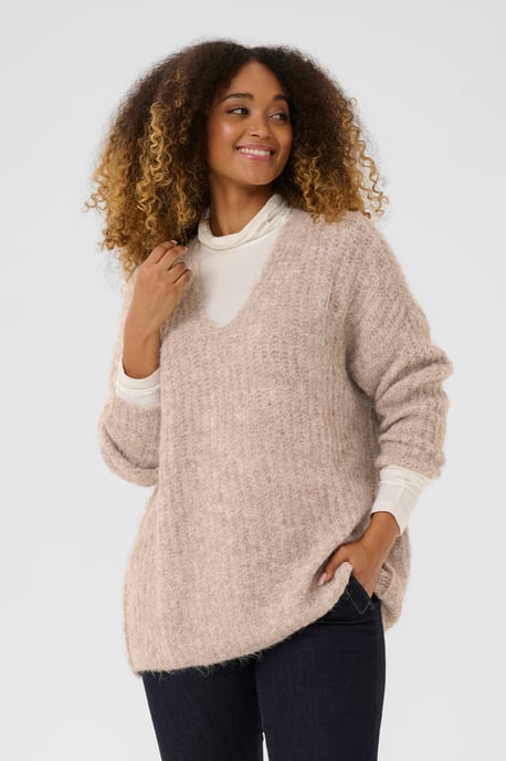 Pullover Oversize fit beige - Image 5