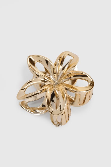 Gold Flower Claw Clip - Image 2