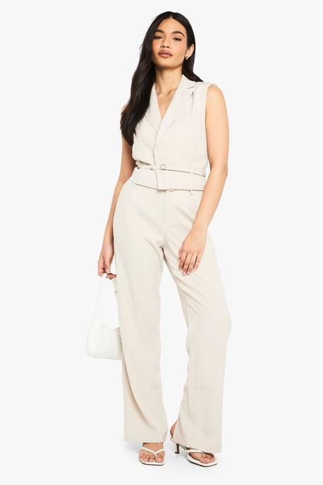Belted Wide Leg Trousers - Image 1