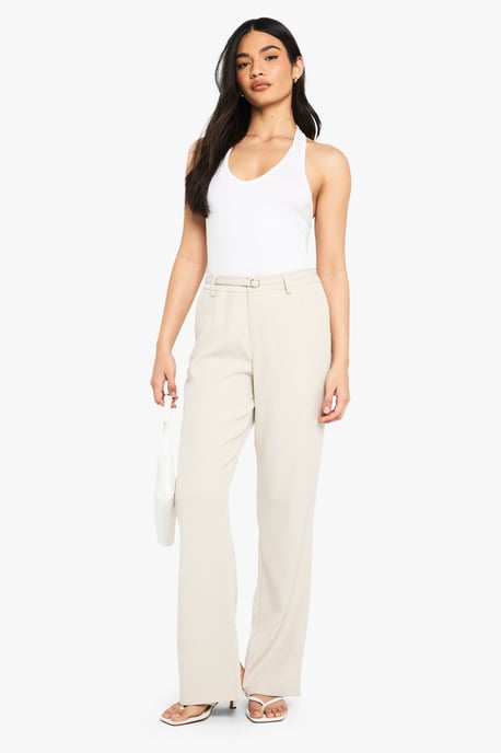 Belted Wide Leg Trousers - Image 3