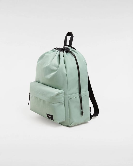 Vans Old Skool Cinch Backpack in Green - Image 3