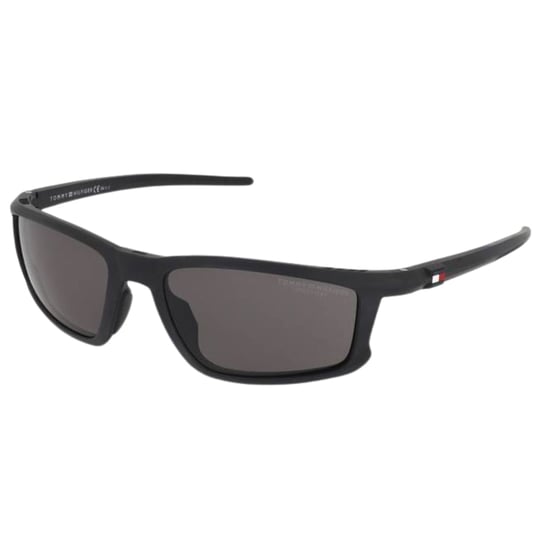Tommy Hilfiger Matte Zwarte Zonnebril Met Montuur - Image 2