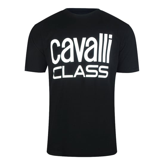 Cavalli Class Bold Brand Zwart T-shirt - Image 1