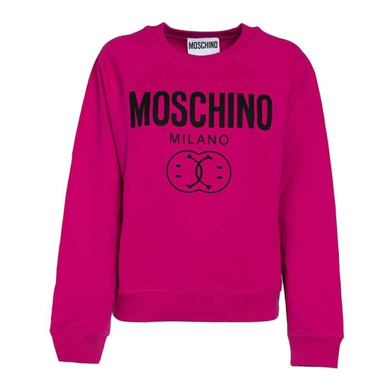 Moschino Milano Dubbele Smiley Fuxia-trui - Image 1