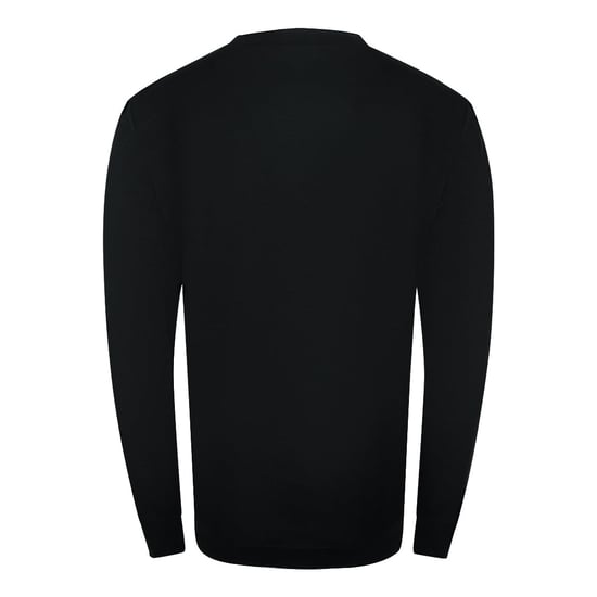 Cavalli Class Vibrant Floral Logo Black Round Neck Sweatshirt - Image 2