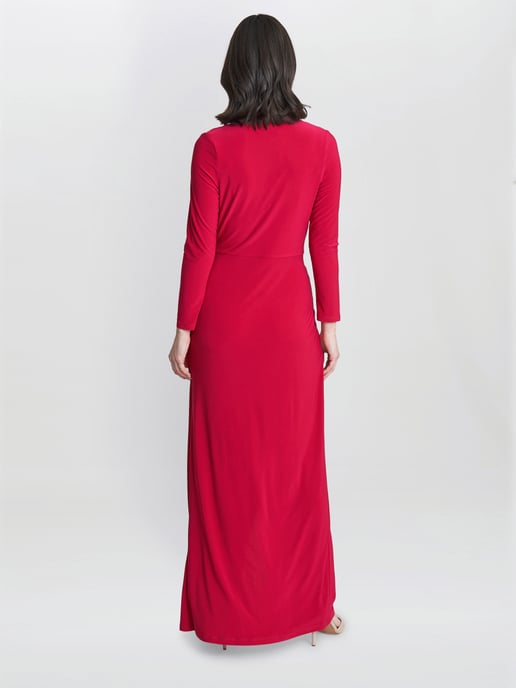 Hilary Jersey Wrap Maxi Dress - Image 2