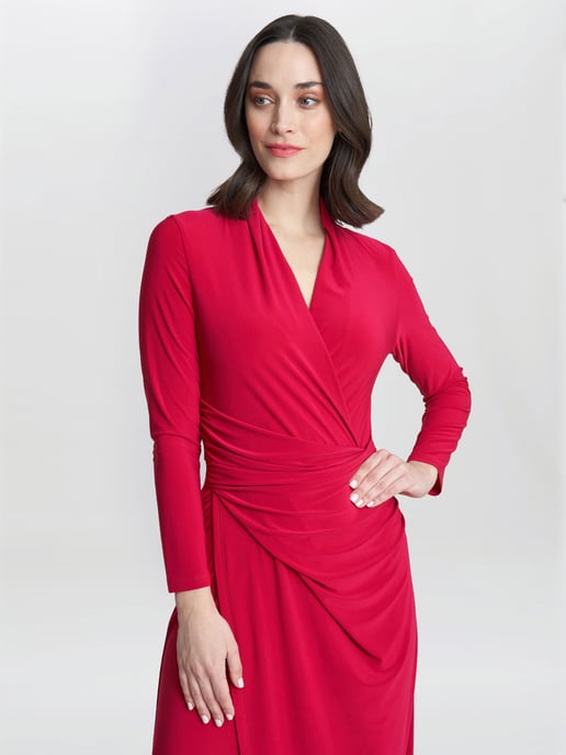 Hilary Jersey Wrap Maxi Dress - Image 4