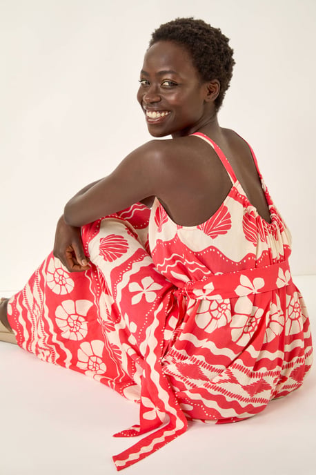 Shell Print Strap Maxi Dress - Image 2
