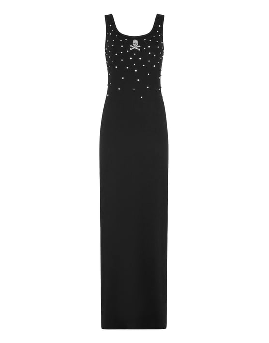 Jersey Rib Long Dress Stones - Image 1