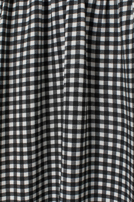 Black White Gingham Strappy Summer Dress - Image 4