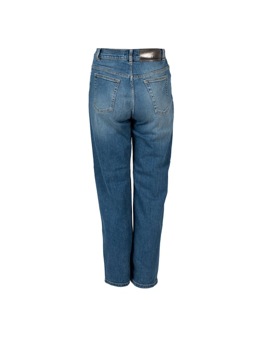 Pinko Trousers Vipera Woman's Blue - Image 4