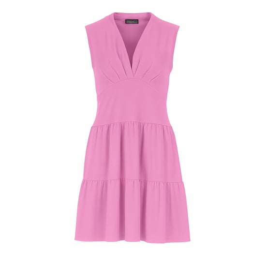 Orchid Sleeveless V-Neck Jersey Dress - Image 1