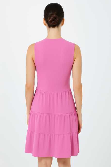 Orchid Sleeveless V-Neck Jersey Dress - Image 4