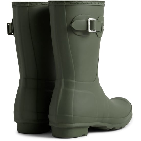 Hunter Original Short Boot Rubberen Dames Donker Olijf Groene Wellington Laarzen - Image 2