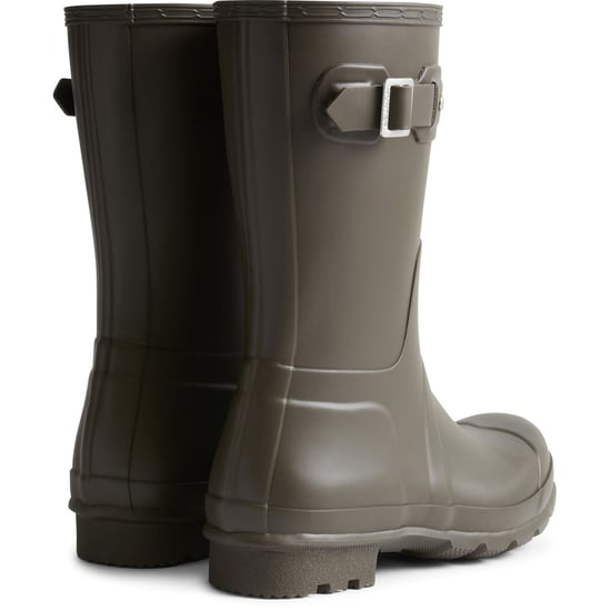 Hunter Original Short Wellington Boots Rubberen Heren Regenlaarzen In Chocoladebruin - Image 2