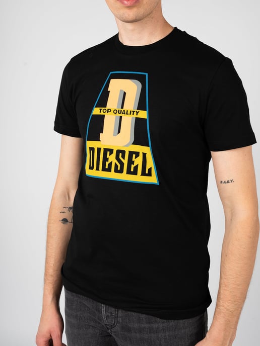 Diesel topkwaliteit logo zwart T-shirt - Image 4