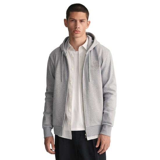 Gant Regular Tonal Shield Full Zip Hoodie Sweat Jacket - Image 2