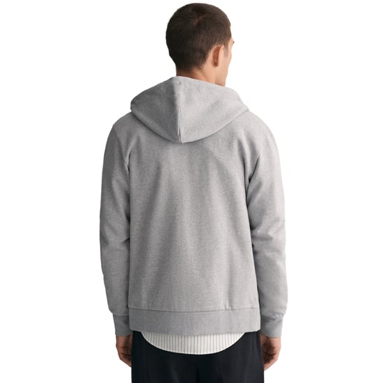 Gant Regular Tonal Shield Full Zip Hoodie Sweat Jacket - Image 3