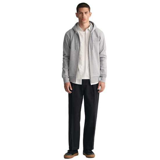 Gant Regular Tonal Shield Full Zip Hoodie Sweat Jacket - Image 5