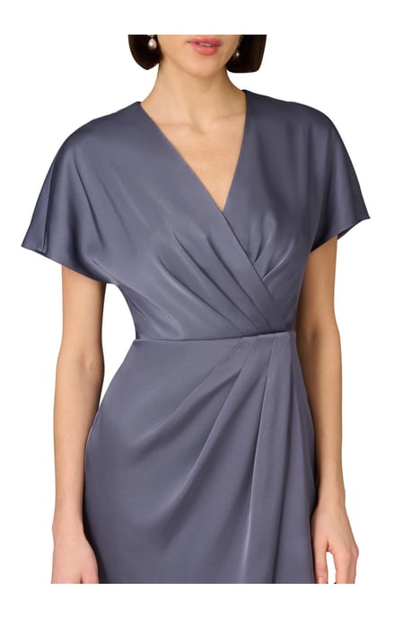Crepe Back Satin Dress - Image 3