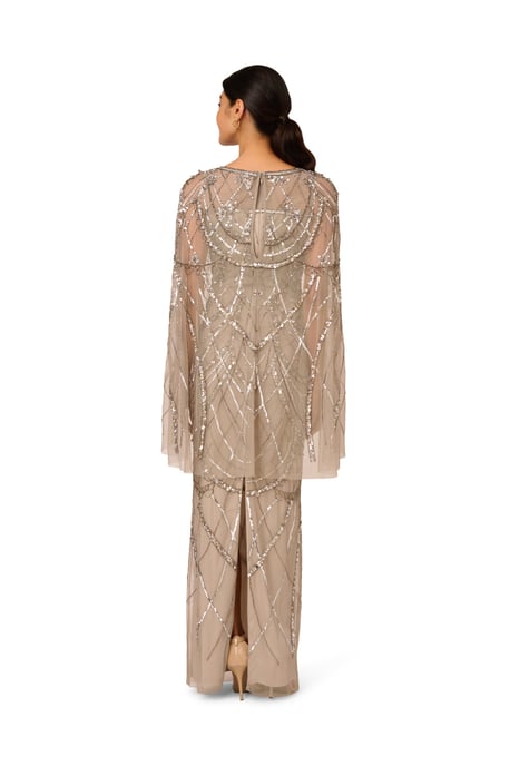 Beaded Cape Dress - Image 2