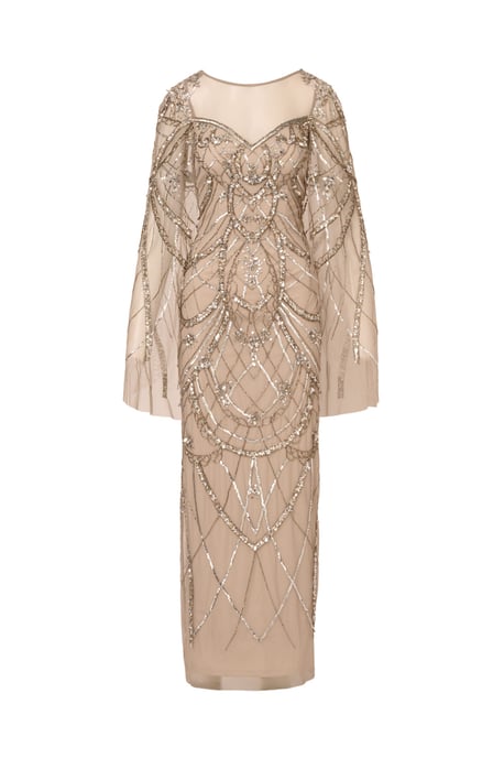 Beaded Cape Dress - Image 4