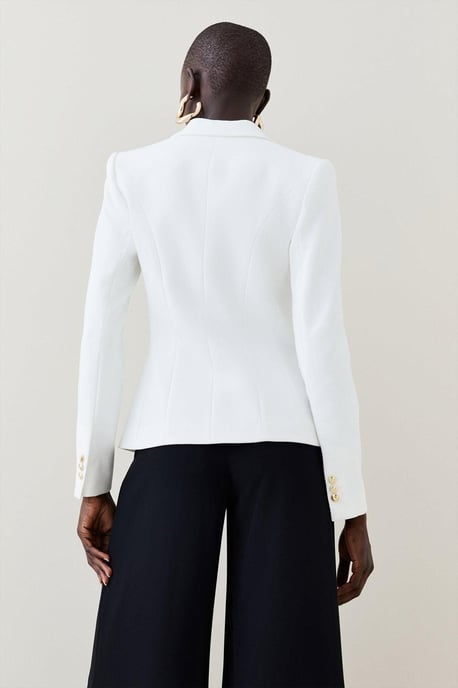 Tailored Button Military Blazer - Image 2