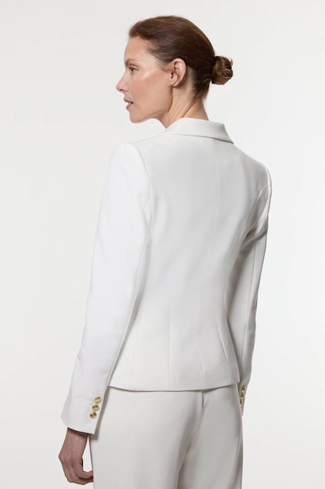 Tailored Button Military Blazer - Image 5