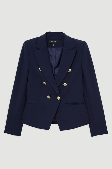 Tailored Button Military Blazer - Image 4