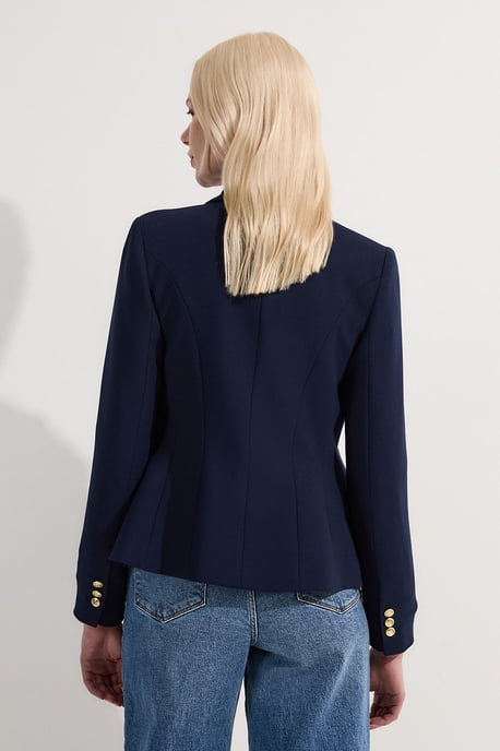 Tailored Button Military Blazer - Image 5