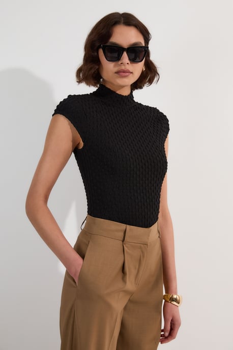 Textured Jersey Top - Image 3